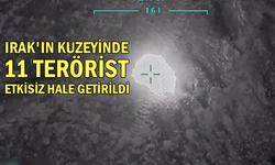 Irak'ın kuzeyinde 11 terörist etkisiz hale getirildi