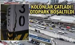 İSPARK’ın kolonları çatladı! Otopark boşaltıldı