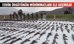 Terör örgütünün mühimmatları ele geçirildi