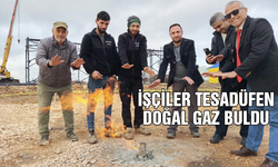 Zemin etüdü yapan işçiler tesadüfen doğal gaz buldu