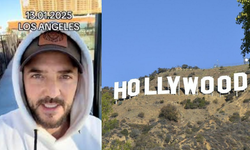 Gökhan Özen Los Angeles'tan video paylaştı! Burada yangın mangın yok!