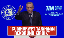 Cumhurbaşkanı Erdoğan: İhracatta Cumhuriyet tarihinin rekoruna imza attık