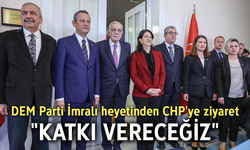 DEM Parti İmralı heyetinden CHP’ye ziyaret! Özgür Özel: Katkı vereceğiz