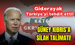 Biden giderayak Türkiye'yi tehdit etti! Güney Kıbrıs'a silah talimatı