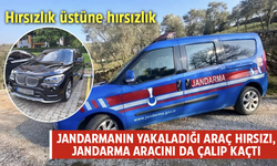 Hırsızlık üstüne hırsızlık! Jandarmanın yakaladığı araç hırsızı, Jandarma aracını da çalıp kaçtı