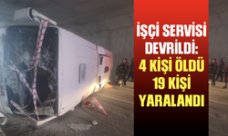 İşçi servisi devrildi: 4 kişi öldü, 19 kişi yaralandı