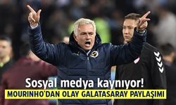 Mourinho'dan olay Galatasaray paylaşımı