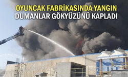 Oyuncak fabrikasında korkutan yangın!