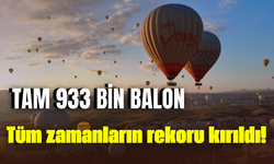 Tüm zamanların rekoru kırıldı! Tam 933 bin balon