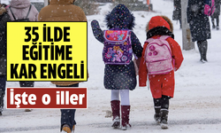 35 ilde eğitime kar engeli! İşte o iller