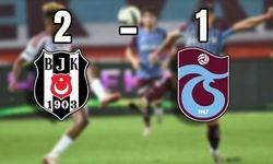 Derbinin kazananı Beşiktaş! Trabzonspor'u 2-1 yendi