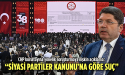 Adalet Bakanı Tunç'tan CHP kurultayı açıklaması