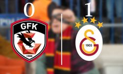 Lider Galatasaray Gaziantep'ten 3 puanla döndü