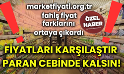 marketfiyati.org.tr fahiş fiyat farklarını ortaya çıkardı