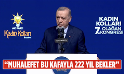 Cumhurbaşkanı Erdoğan: Muhalefet bu kafayla 222 yıl bekler