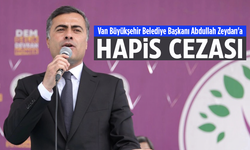 Van Büyükşehir Belediye Başkanı Abdullah Zeydan'a 3 yıl 9 ay ceza