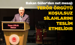 Bakan Güler'den terörle mücadelede kararlılık vurgusu: "Ateşkes gündemimizde değil"