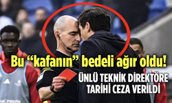 Bu “kafanın” bedeli ağır oldu! Paulo Fonseca'ya tarihi ceza!