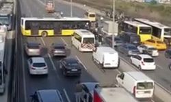 İETT otobüsü kaza yaptı, E5 trafiğe kapandı