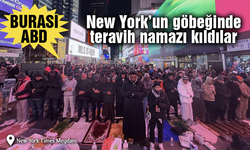 Müslümanlar New York’un göbeğinde önce iftar yaptılar sonra da teravih namazı kıldılar!