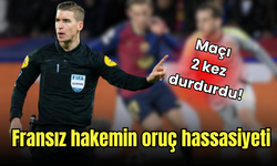 Barcelona-Benfica karşılaşmasında hakem maçı 2 kez durdurdu