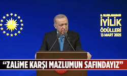 Cumhurbaşkanı Erdoğan: Zalime karşı mazlumun safındayız