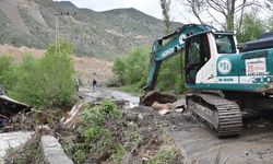 Erzurum'da HES barajı borusundaki sızma heyelana yol açtı