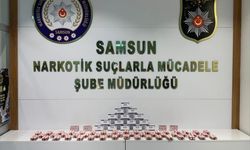 Samsun'da 6 bin 403 kapsül sentetik ecza hapıyla yakalanan şüpheli tutuklandı