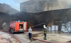 Hatay'daki antrepo yangınını söndürme çalışmaları sürüyor