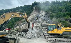 GÜNCELLEME 3 - Artvin'de kara yolundaki tırların üzerine kaya düşmesi sonucu 1 kişi öldü