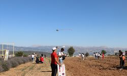 Isparta'da "lavanta kokulu köy"de hafta sonu yoğunluğu