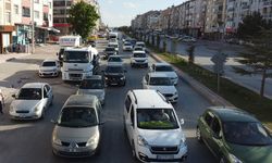 Konya-Ankara kara yolunda Kurban Bayramı yoğunluğu yaşanıyor