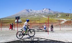 Erciyes Dağı'nda çocuklar için bisiklet ve aktivite parkı kuruldu