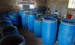 Hatay'da 13 bin 350 litre sahte içki ele geçirildi