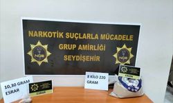 Seydişehir'de otomobilde 8 kilo 220 gram eroin ele geçirildi