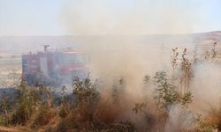 Siirt'te çıkan anız yangını saman balyalarına sıçramadan söndürüldü