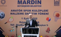 Mardin'de amatör spor kulüplerine 5 milyon lira değerinde malzeme desteği