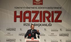 Yeniden Refah Partisi Genel Başkanı Erbakan, Rize'de partisinin il kongresine katıldı: