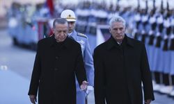 Cumhurbaşkanı Erdoğan, Küba Devlet Başkanı Bermudez'i resmi törenle karşıladı