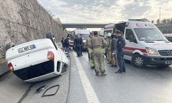 İstanbul TEM Otoyolu'ndaki trafik kazasında 6 kişi yaralandı