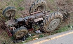 Sakarya'da devrilen traktörün altında kalan sürücü öldü