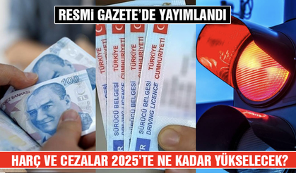 Resmi Gazete’de yayımlandı! Harç ve cezalar 2025’te ne kadar yükselecek?