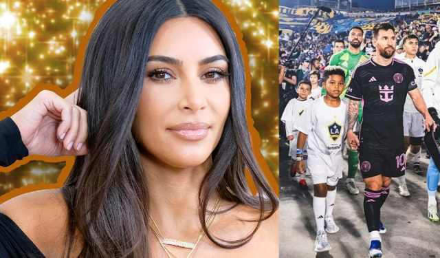 Kim Kardashian oğlu Saint ile Messi'yi paylaştı