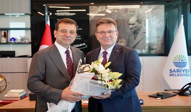 İBB Başkanı İmamoğlun'dan başkan Aksu'ya tebrik ziyareti