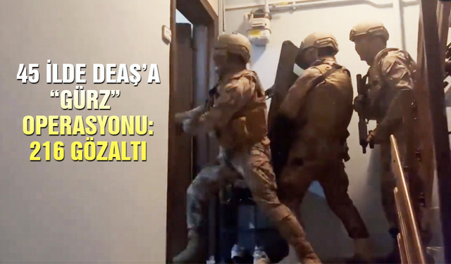 45 ilde DEAŞ’a operasyon: 216 gözaltı