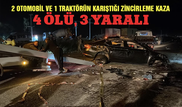 Osmaniye’de zincirleme kaza: 4 ölü, 3 yaralı