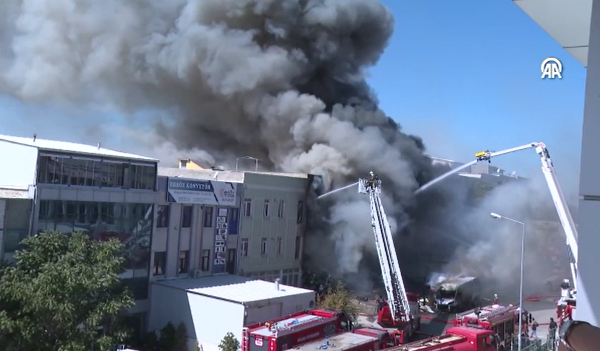 Ankara'daki minder fabrikasında yangın: 2 işçi öldü