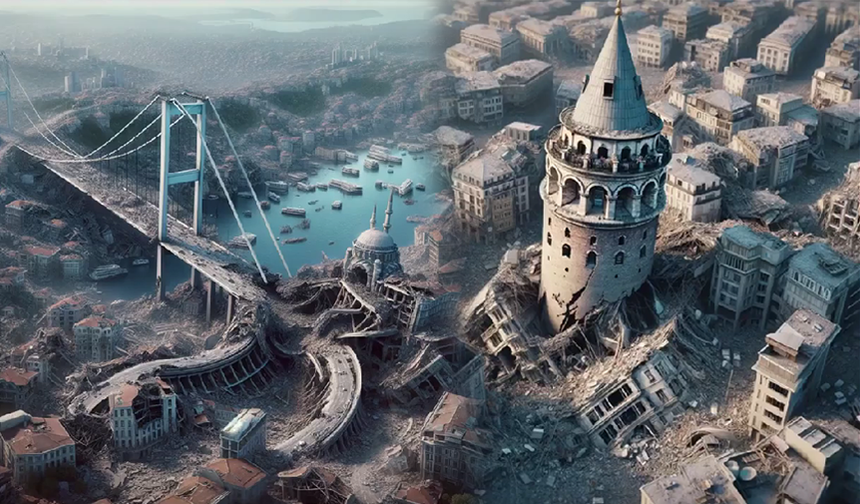 İstanbul depremi yapay zeka ile çizildi