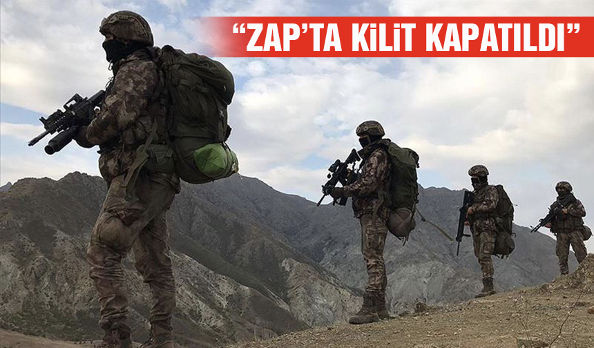 Bakan Güler: Zap’ta kilit kapatıldı