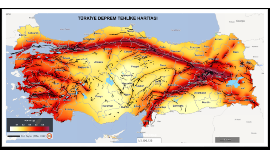 Afad Turkiye Deprem Tehlike Haritasi